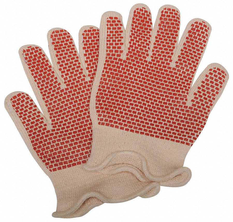 Heat-Resistant Gloves L Red/White PR