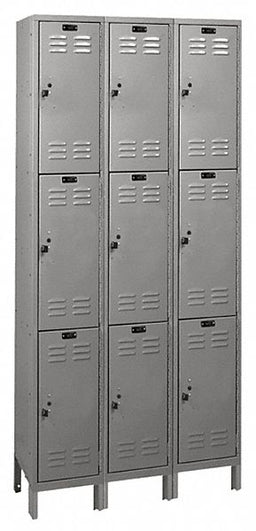 Lckr 3x3Lckr Drk Gry 78 x36 x18 Assm