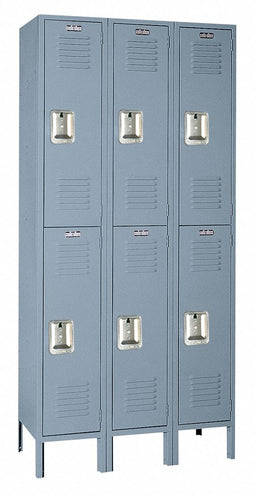 Wrdrb Lockr Lvrd 3 Wide 2 Tier Dove Gray