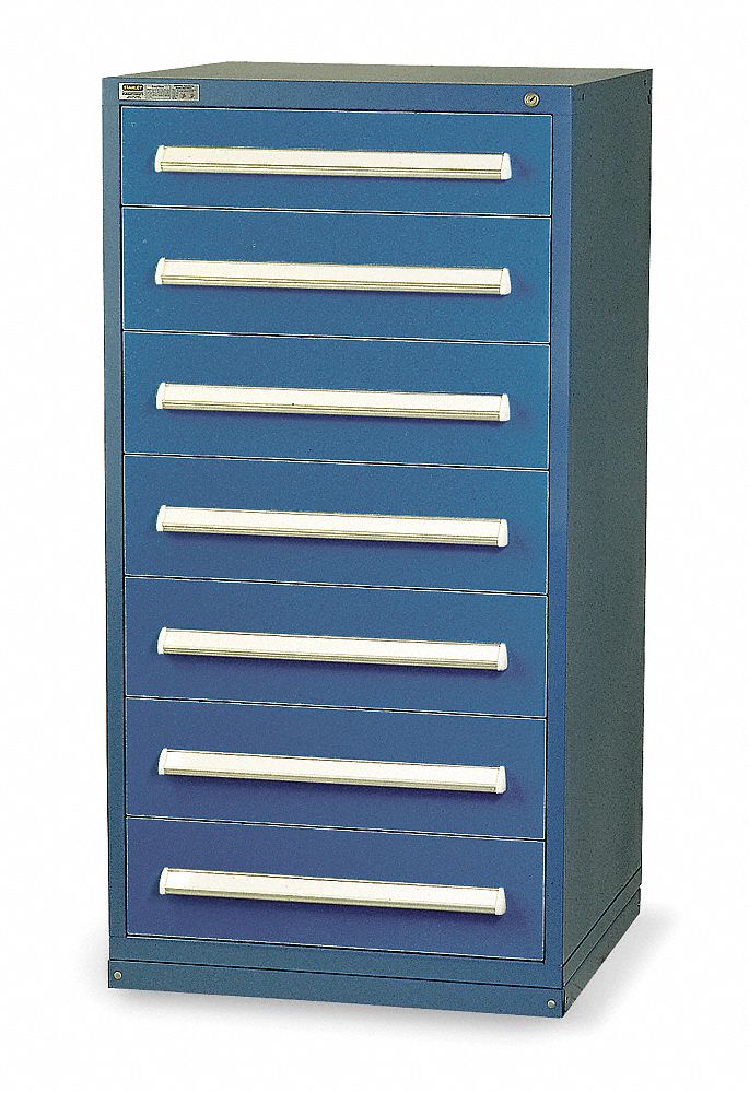 ModDrwrCab 59 x30 x28 Light Gray 7Drwr
