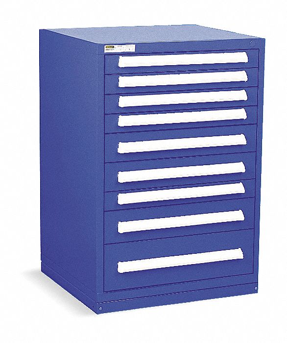 ModDrwrCab 44 x30 x28 Dark Blue 9Drwr