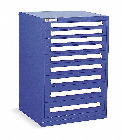 ModDrwrCab 44 x30 x28 Dark Blue 9Drwr