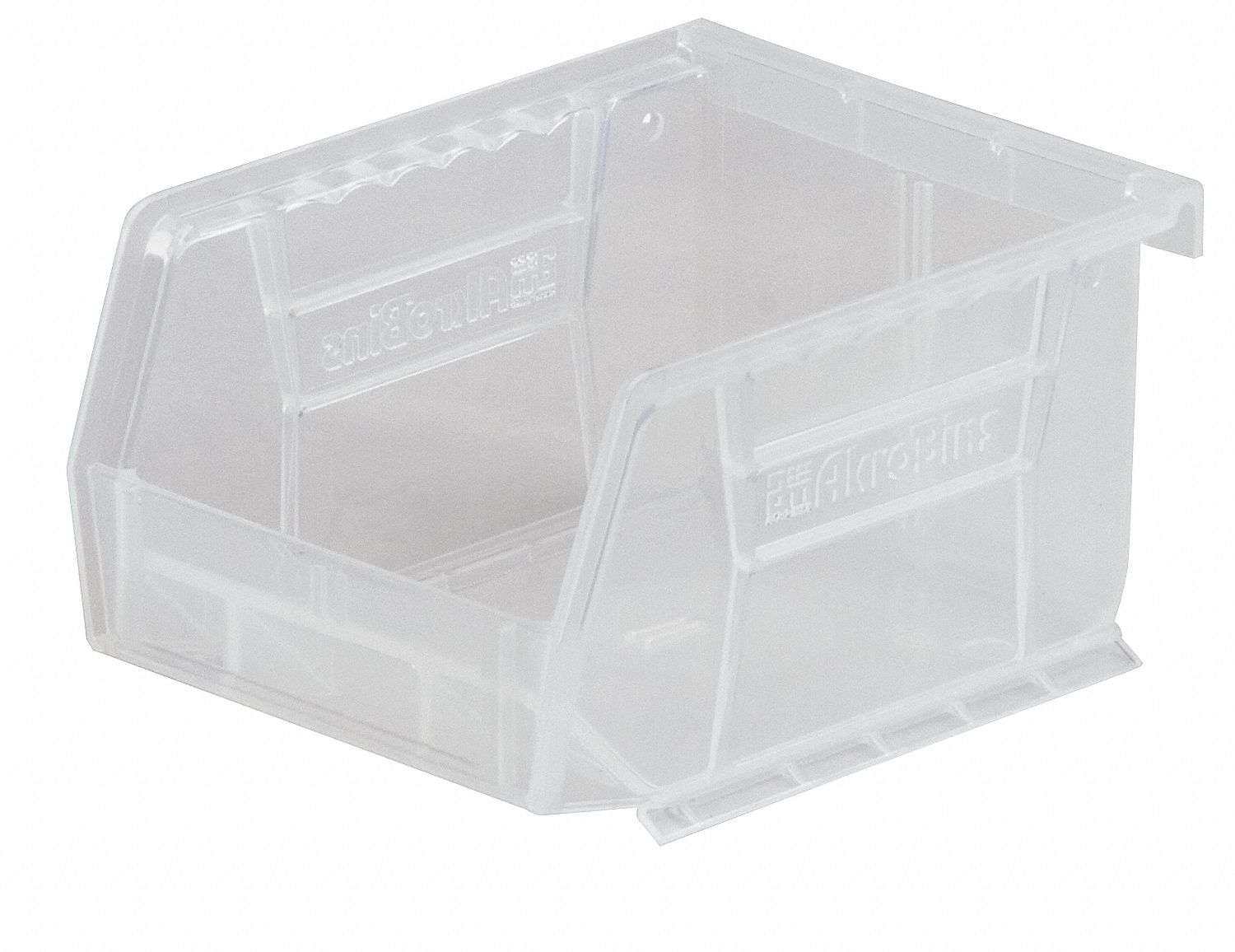 Hang and Stack Bin Clear Plastic 11 in