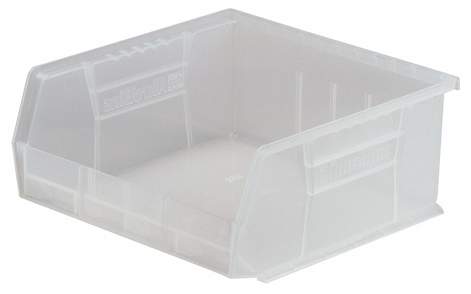 Hang and Stack Bin Clear Plastic 7 in