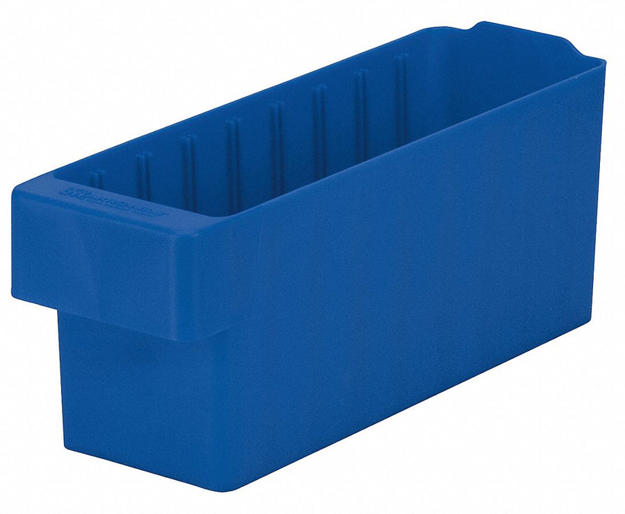 Drawer Bin Blue Polystyrene 4 5/8 in