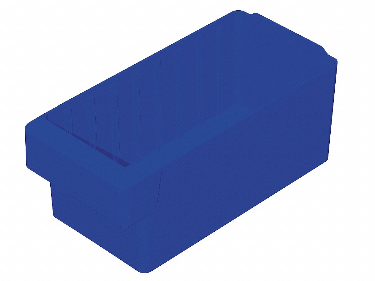 Drawer Bin Blue Polystyrene 4 5/8 in