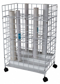Roll File 24 Compartments White