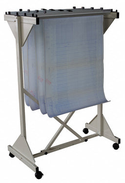 Mobile Vertical File 18 Clamps 52 H