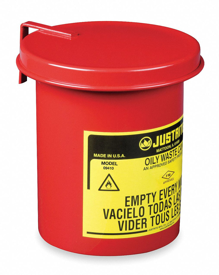 Countertop Oily Waste Can 1/2 gal Steel