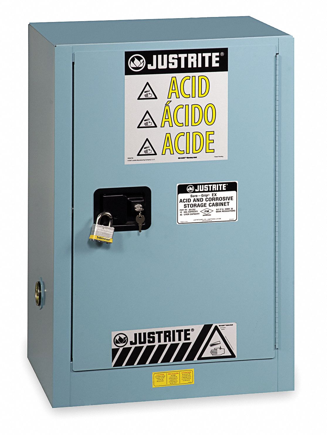 Corrosive Safety Cabinet 12 gal Blue