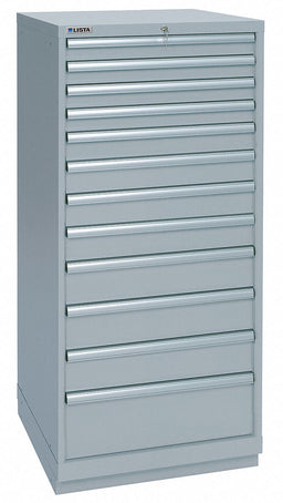 Mod Drwr Cab 59-1/2 H 12 Drwr Light Gray