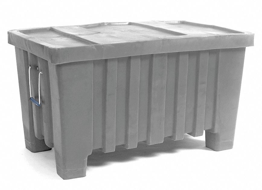 Ribbed Wall Container Gray