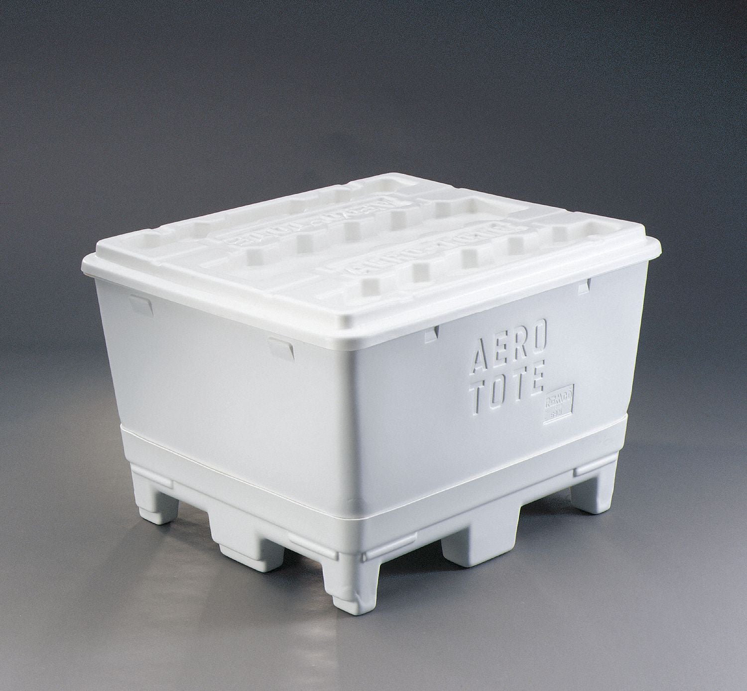 Lid Tote Tub White Polyethylene 41.2 in