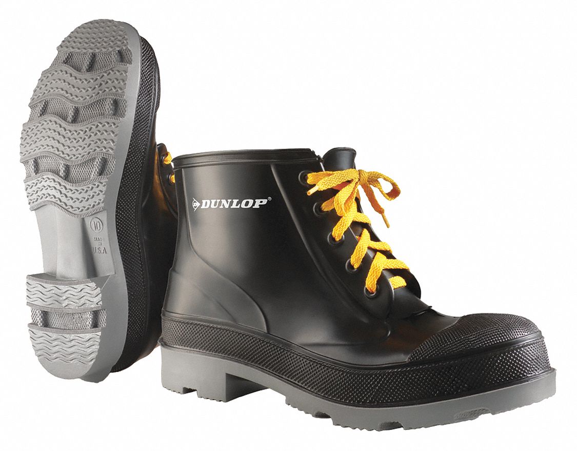 Rubber Boot Men s 11 Ankle Black PR
