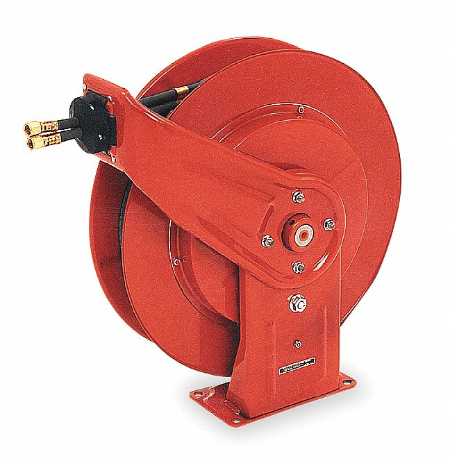 Dual Hose Reel Spring 3/8 in MNPT 50 ft