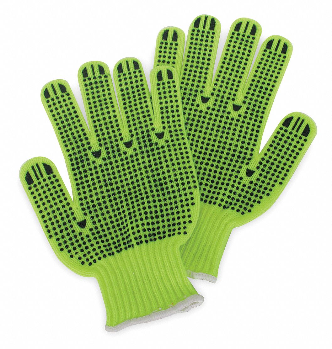 D1768 Knit Gloves Yellow XL PR
