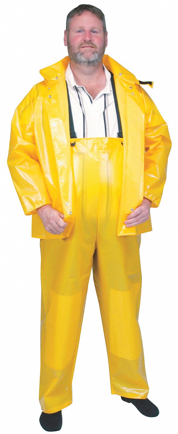 D2294 Rain Bib Overall Unrated Yellow XL