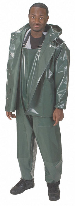 D2296 Rain Bib Overall Unrated Green M