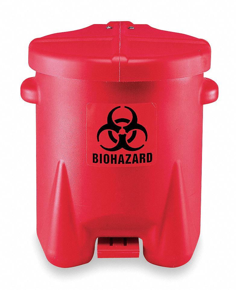 Biohazard Step On Waste Container 6 gal.