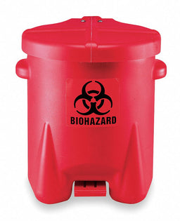 Biohazard Step On Waste Container 6 gal.