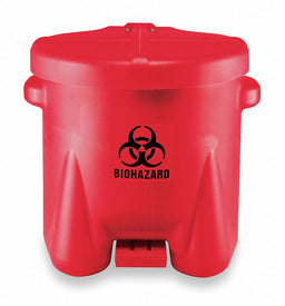 Biohazard Step On Waste Container