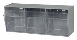 F1572 Tip-Out Bin Gray Unfinished 9 1/2 in