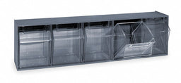 F1574 Tip-Out Bin Gray Unfinished 6 1/2 in