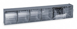 F1575 Tip-Out Bin Gray Unfinished 4 1/2 in