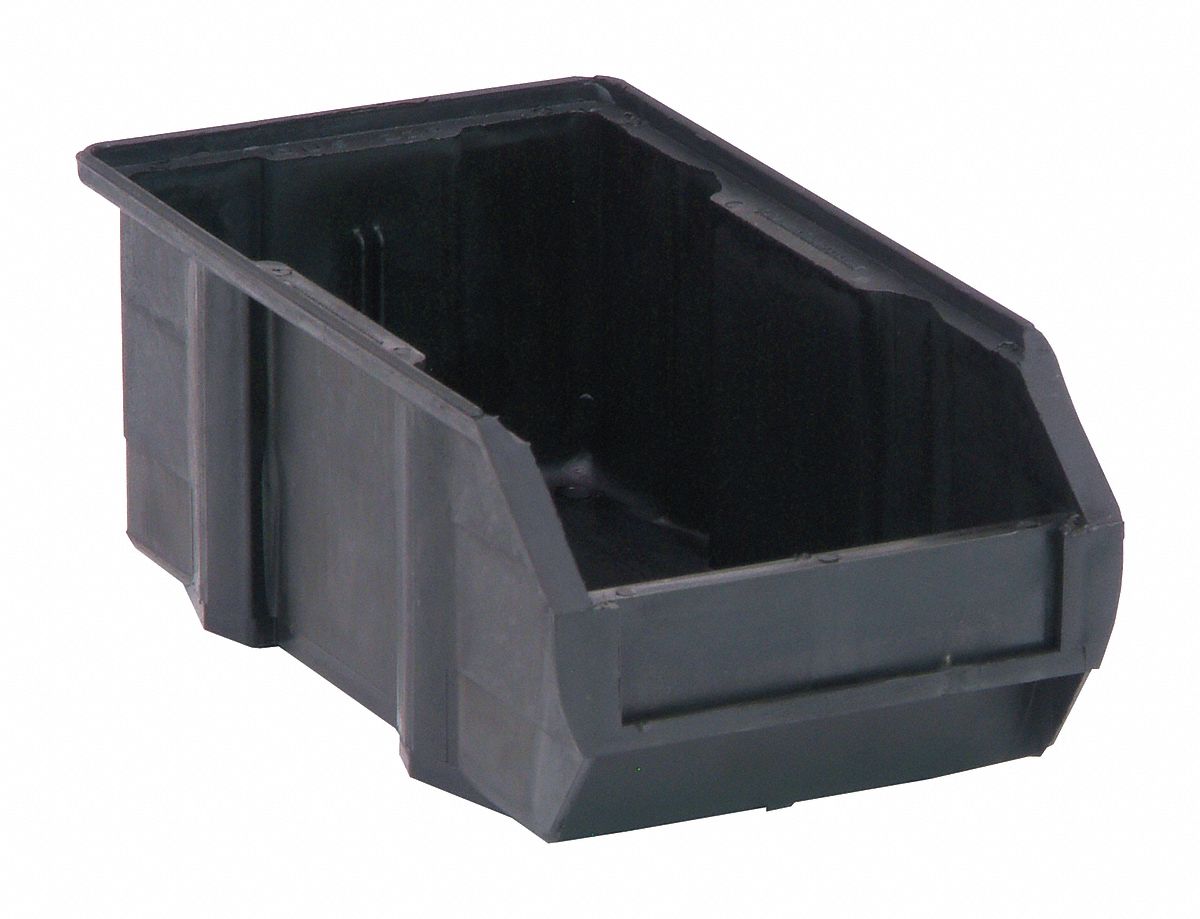 ESD Conductive Bin Black PP 3 in