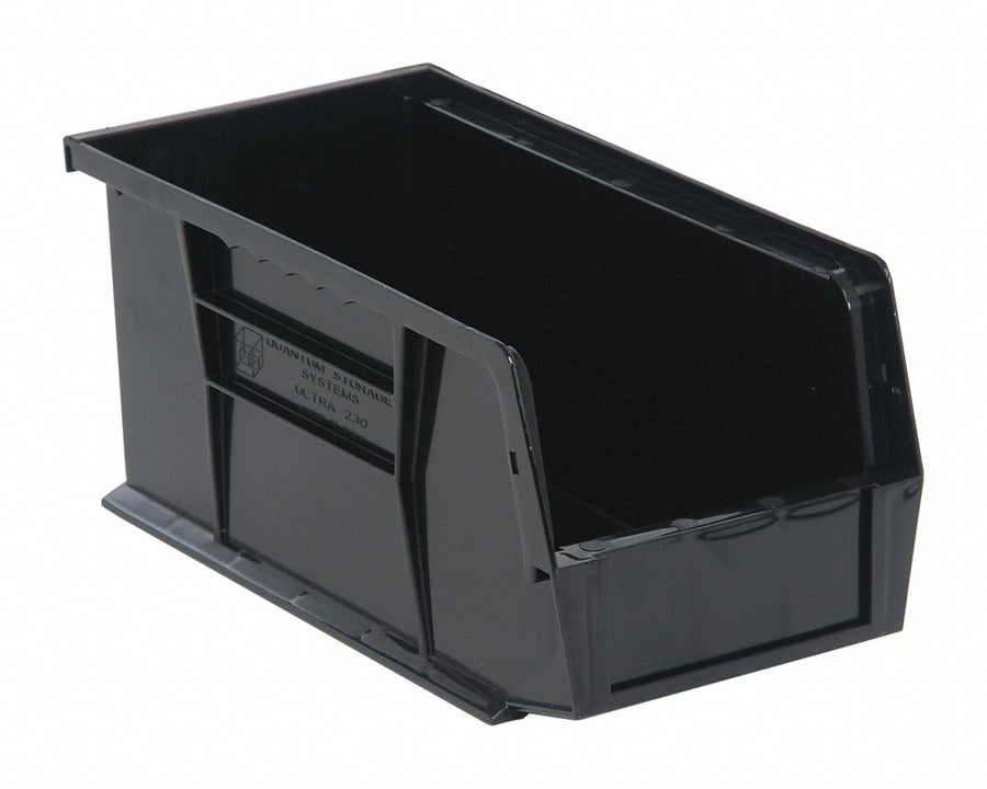 ESD Conductive Bin Black PP 5 in