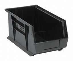 Hang and Stack Bin Black PP 7 in