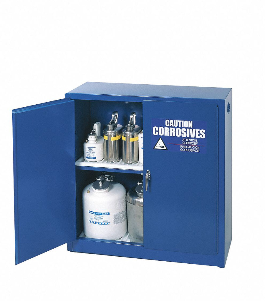 Corrosive Safety Cabinet 30 gal Blue