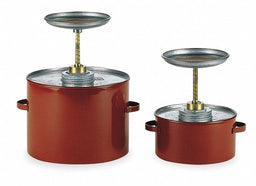 Plunger Can 1 gal Galvanized Steel Red