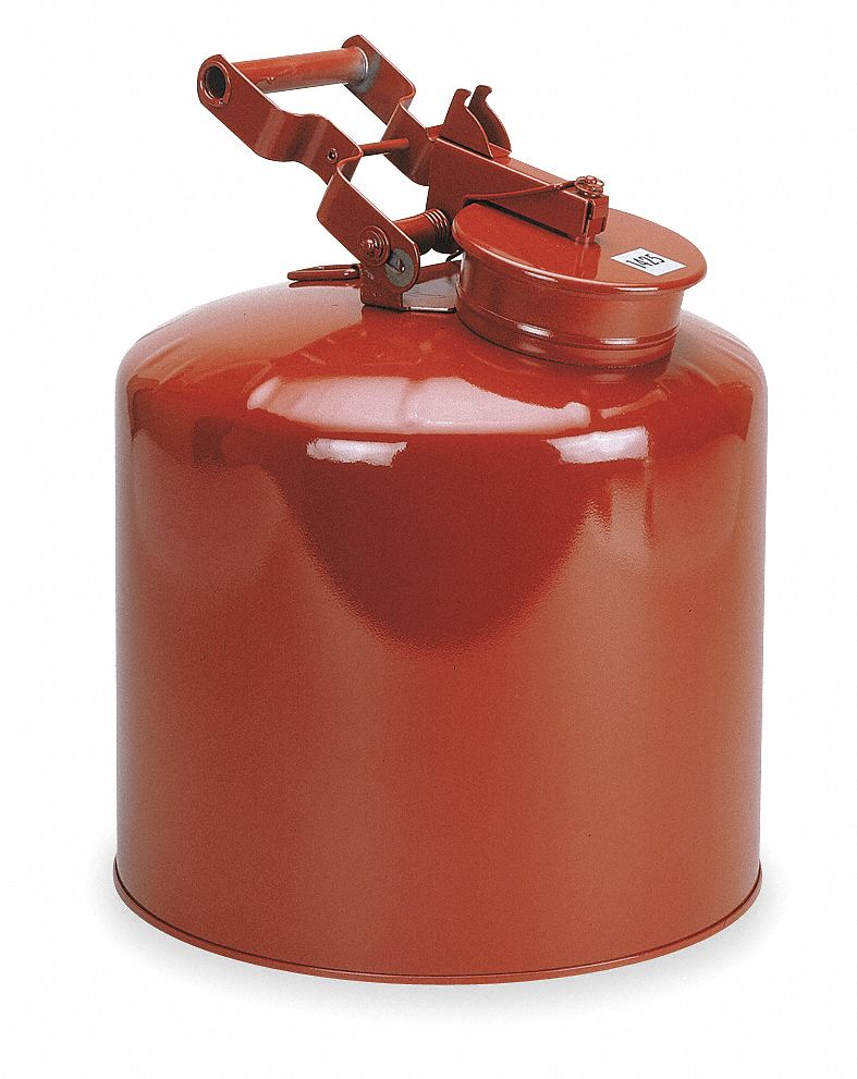 Disposal Can 5 gal Red Galvanized Steel