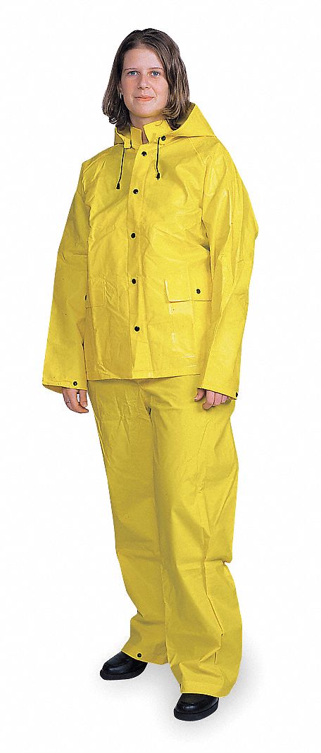 D2286 Rain Suit Jacket/Bib Unrated Yellow S
