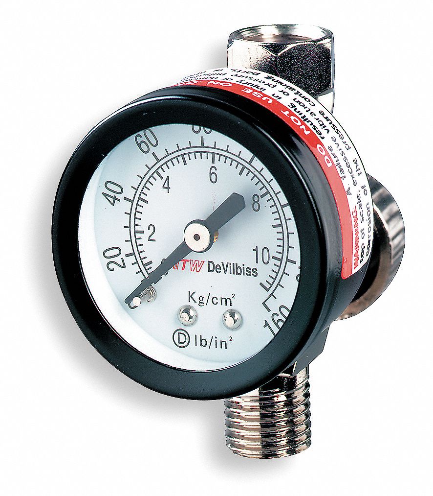 Air Regulator with Gauge 100 psi 180F