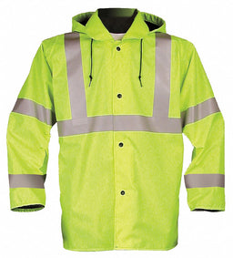 Jacket with Hood Hi-Vis Ylw/Grn L