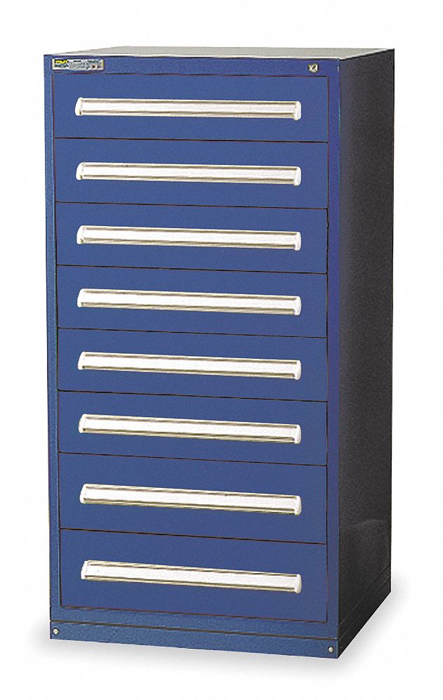 ModDrwrCab 59 x30 x28 Dark Blue 8Drwr