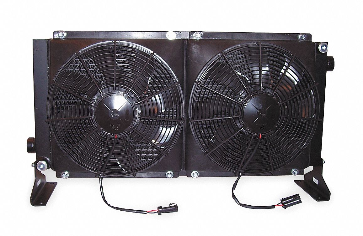 Forced Air Oil Cooler 12VDC 4 to 50 gpm