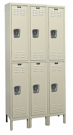 Wrdrb Lckr 2x3Lckr Tan 78 x36 x15 Assm