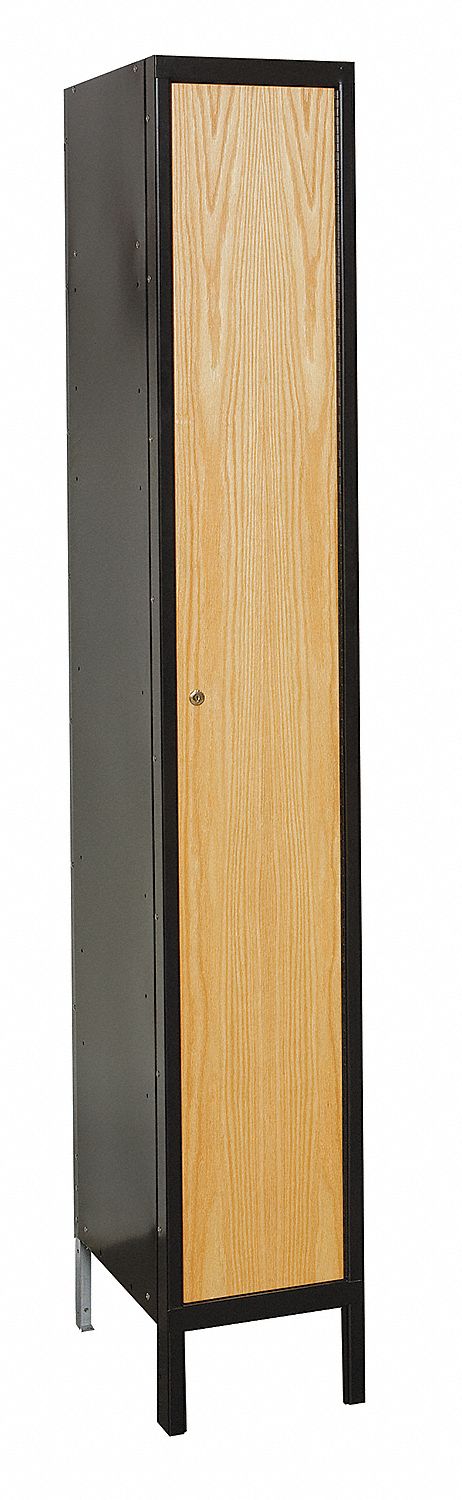 Lckr 1x1Lckr Blk/Wood 78 x15 x18 UnAssm