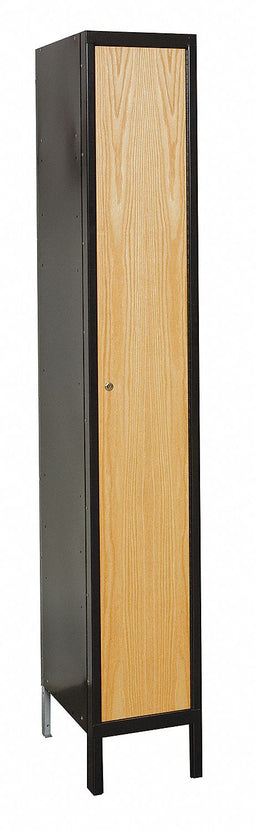 Lckr 1x1Lckr Blk/Wood 78 x15 x18 Assm
