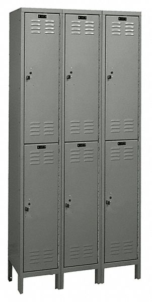 Lckr 2x3Lckr Drk Gry 78 x36 x12 UnAssm
