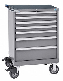 Mod Drwr Cab 41-1/2 H 7 Drwr Light Gray