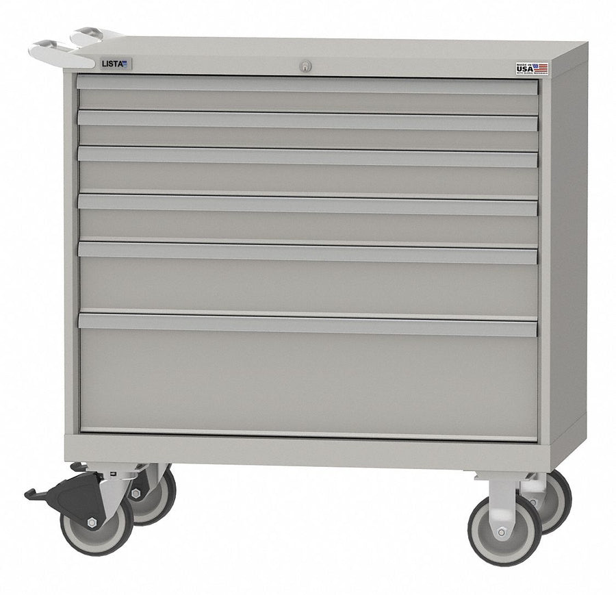 Mod Drwr Cab 41-1/2 H 7 Drwr Light Gray