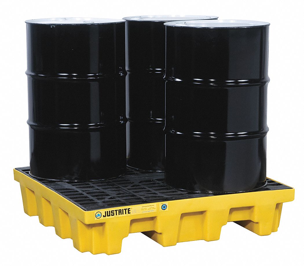 Drum Spill Cntnmnt Pallet 4 Drum 5k lb.