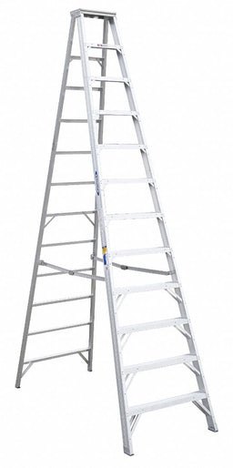 Stepladder Aluminum 12 ft H 375 lb Cap.