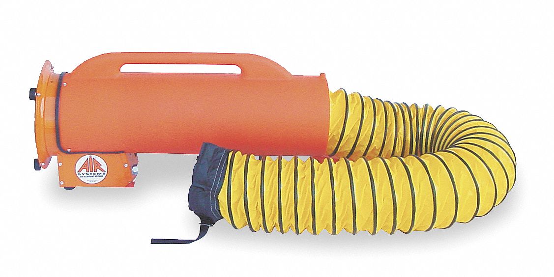 Confined Space Fan Orange/Yellow 17 W