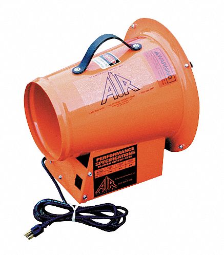 Confined Space Fan Orange 18 W