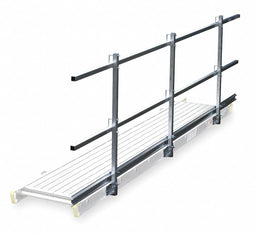 Guard Rail and Toe Board System 24 ft L